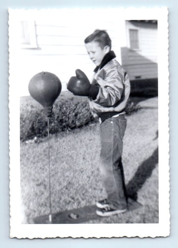 Old vintage photo solo boy - solo,