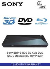 Sony BDP-S4100 3D Xvid DVD region free 1-6 SACD Upscale Blu-Ray Player WARRANTY