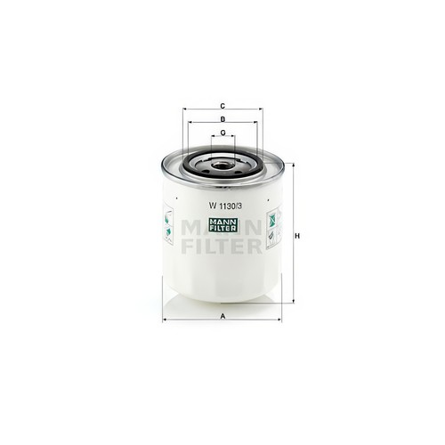 Mann oil filter - filter, with