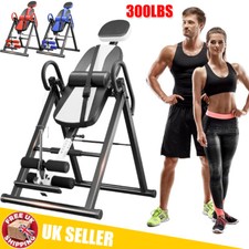 300lbs Gravity Inversion Table Back Therapy Fitness Inverter Machine Heavy Duty