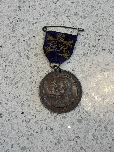King george coronation - king, medal