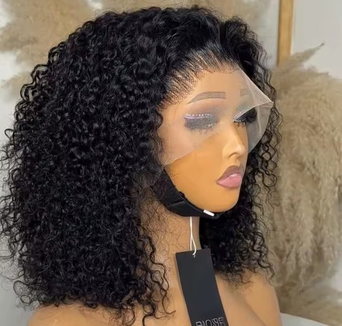 Kinky curly short bob blunt - kinky,