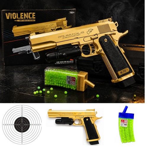 Airsoft pistol with laser