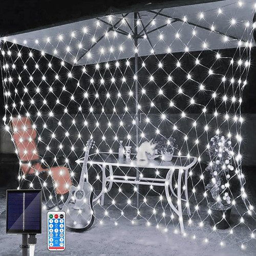 Solar net string lights - net,