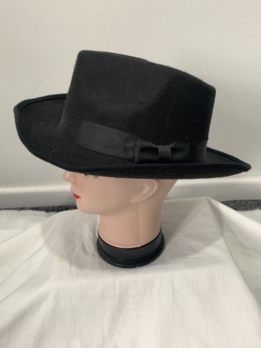 Classic black felt wide - felt,