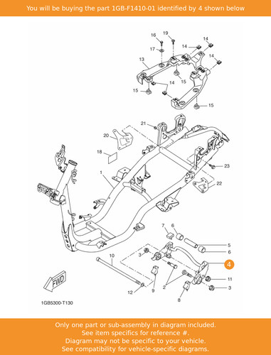 Yamaha engine bracket comp - yamaha,