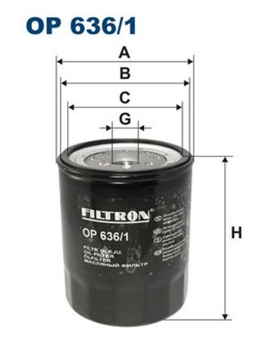 Fits filtron 636 oil - fits, op