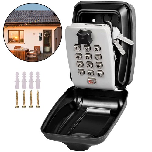 Key lock box - with, button