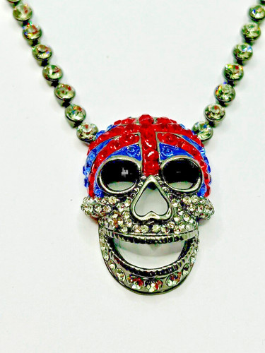 Vintage skull necklace butler - skull,