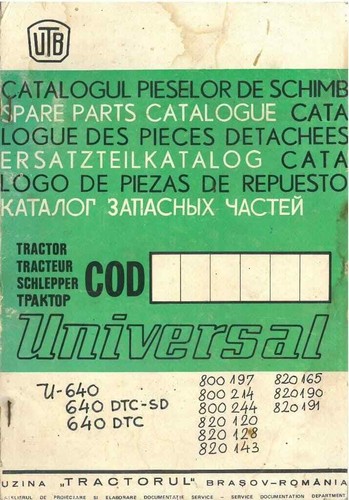 Universal utb tractor 640 - universal,