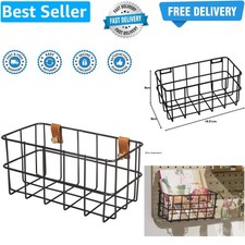 Black Mesh Basket for Pegboard