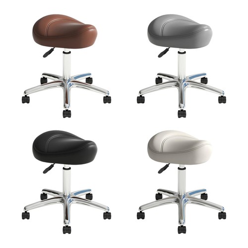 Saddle stool with wheels - saddle,
