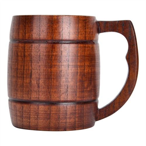 Anatural pure wooden beer - wooden, cup