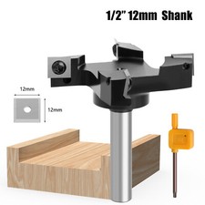 CNC Spoilboard Surfacing Router Bit 1/2" Shank Carbide Insert Cutter Woodworking