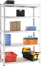 5 Tier Racking Heavy Duty Garage Shelving Storage Shelves Boltless Steel Unit