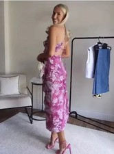 ZARA PINK FLORAL PRINT FRILLED