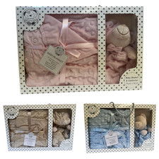 Baby Blanket & Comforter Gift Set Boy Girl NEW & GIFT BOXED