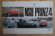NSU PRINZ 4 orig 1971 UK Mkt Sales Brochure