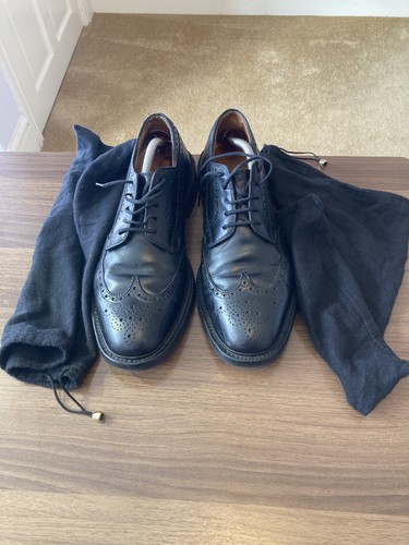 Church grafton black leather - grafton,