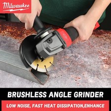 Milwaukee 125MM Brushless Cordless Angle Grinder - 18V with High-Power for Preci
