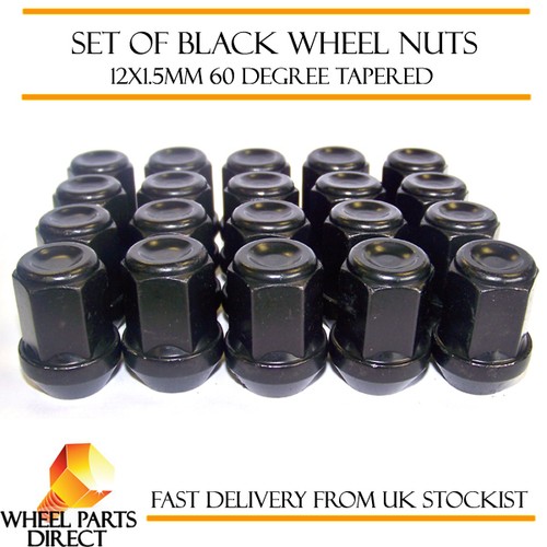 Alloy wheel nuts black - wheel,