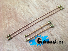 Austin Cambridge A60 Front Brake Pipe Kit Copper Bridge & Hose to Cylinder Pipes