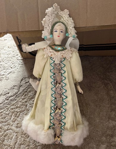 Vintage russian porcelain - vintage, doll