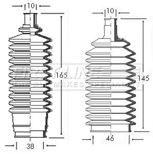 Steering bellow kit fits - bellow,