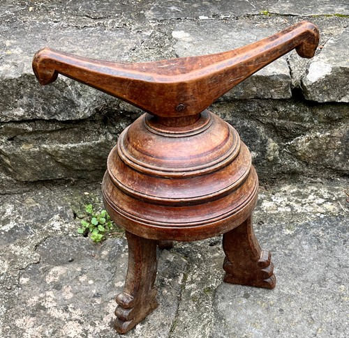 Carved and turned hardwood - carved,