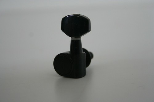 Black reverse headstock - black, lh