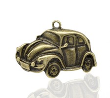 2 LARGE ANTIQUE BRONZE VW