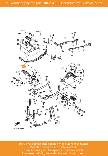 Yamaha cover footrest - yamaha,