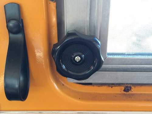 Westfalia louvre window - westfalia, knob