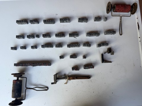 Vintage letterpress type - vintage,