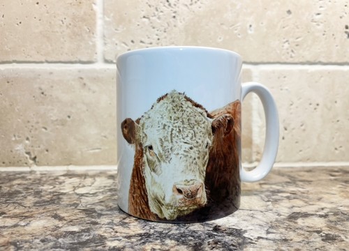 Hereford bull mug - hereford,