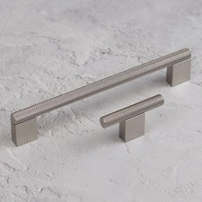 10x Nickel Cabinet Knobs 60mm