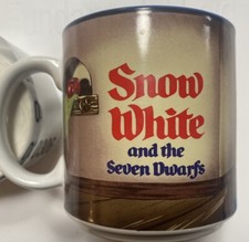 Vintage DISNEY Snow White and The Seven Dwarfs Coffee Mug Large