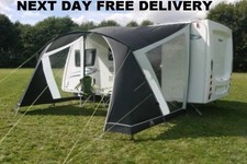 SunnCamp Bridgford Skye Swift Sun Canopy 390 Open Fronted Porch Caravan Awning