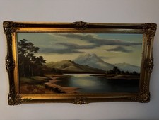 Wendy Reeves Original Oil On Canvas - Large Highland Landscape - Framed