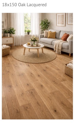 Solid oak flooring - oak, lacquered