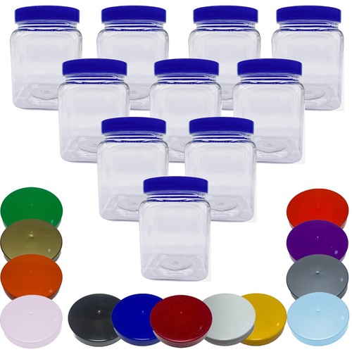 450ml square plastic - 10,