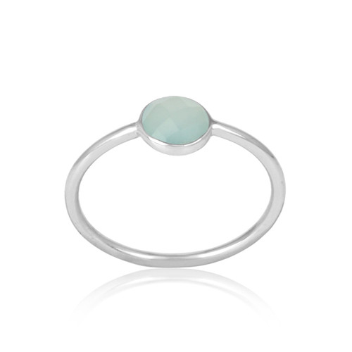 Aqua chalcedony gemstone 925 - aqua,
