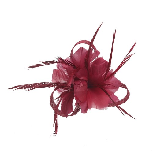 Flower hair clip feathers - flower,