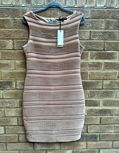 Lipsy london beige bodycon - london,