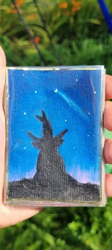 Aceo highland cow - aceo,