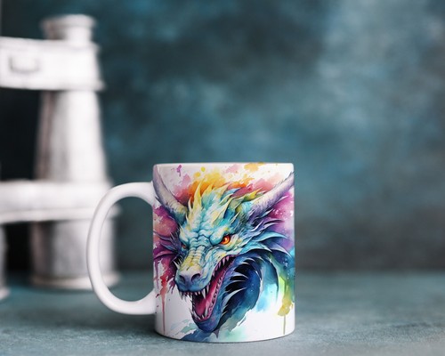 Watercolour dragon - watercolour,