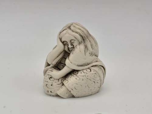 Japanese carved resin netsuke - carved,