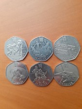 Olympic 50p Coins Fifty Pence