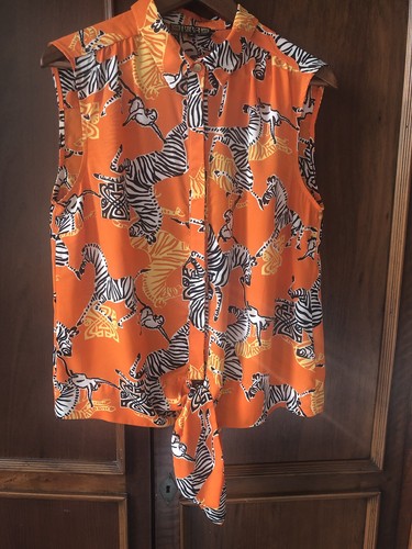 Biba orange zebra print - orange,