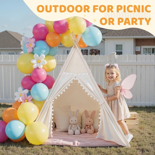 Large kids teepee canvas play - large,